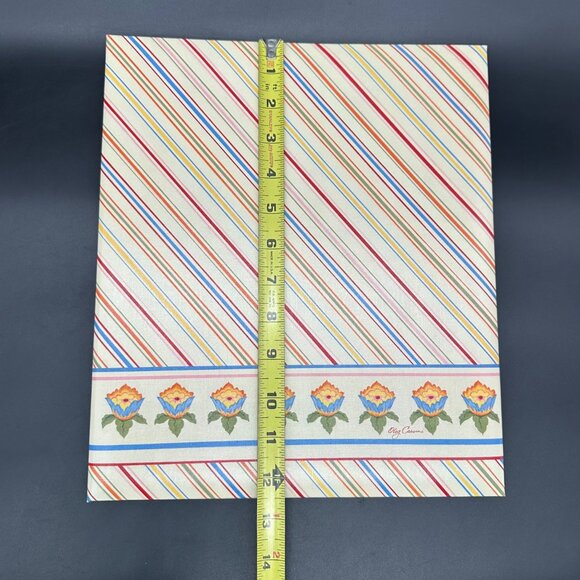 Vintage Photo Album Oleg Cassini Hallmark Floral Stripes 1970s Canada Glacier - Picture 9 of 10